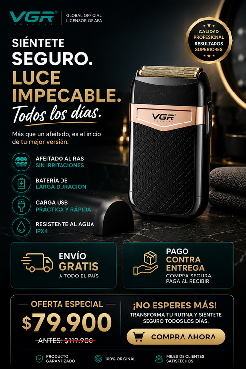 Empieza Cada Día con Tu Mejor Versión con la Rasuradora VGR