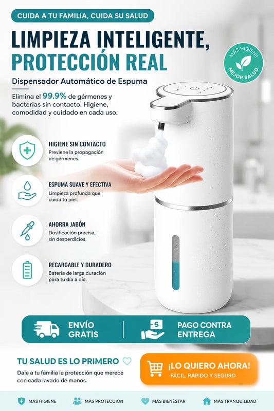 Dispensador de  Jabón con Sensor Inteligente