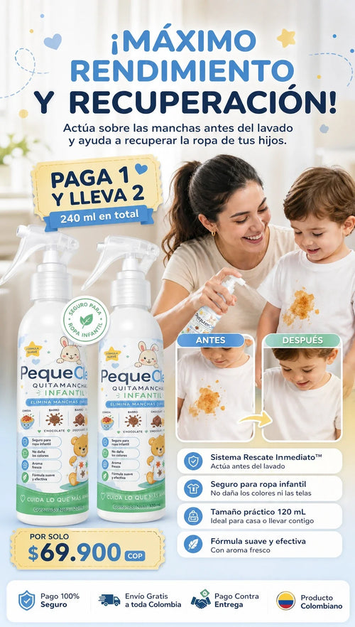 🧸 PequeClean™ Quitamanchas Infantil Instantáneo